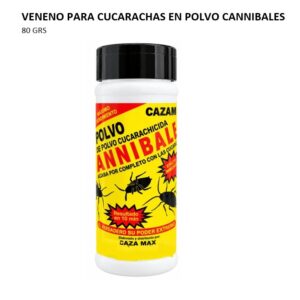 VENENO PARA CUCARACHAS EN POLVO CANNIBALES 80 GRS