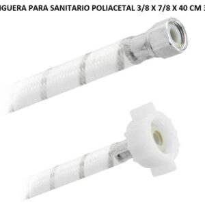 MANGUERA PARA SANITARIO POLIACETAL 3/8 X 7/8 X 40 CM 3956
