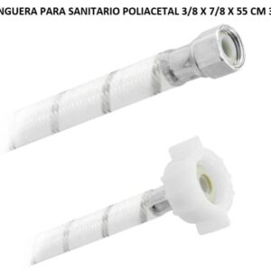 MANGUERA PARA SANITARIO POLIACETAL 3/8 X 7/8 X 55 CM 3957