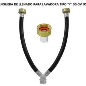 MANGUERA DE LLENADO PARA LAVADORA TIPO "Y" 30 CM 9505