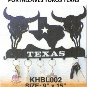 PORTALLAVES TOROS TEXAS 9" X 15" 4 KHBL002