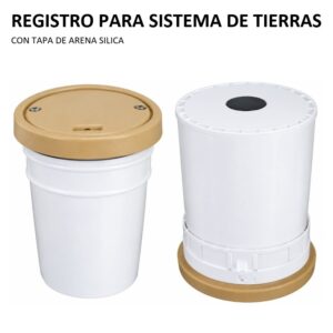 REGISTRO PARA SISTEMA DE TIERRAS CON TAPA DE ARENA SILICA