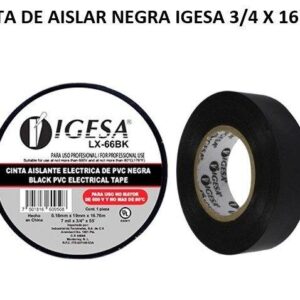 CINTA DE AISLAR NEGRA IGESA 3/4 X 16