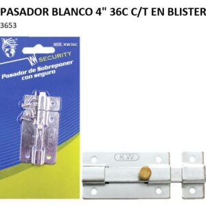 PASADOR BLANCO 4" 36C C/T EN BLISTER 3653