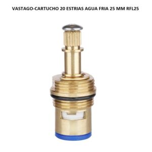 VASTAGO-CARTUCHO CERAMICO 20 ESTRIAS AGUA FRIA 25 MM RFL25
