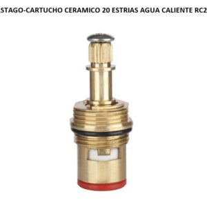 VASTAGO-CARTUCHO CERAMICO 20 ESTRIAS AGUA CALIENTE RC20C
