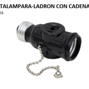 PORTALAMPARA-LADRON CON CADENA REF LAD-003