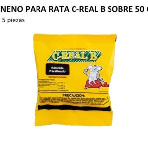 VENENO PARA RATA C-REAL B SOBRE 50 GRS C/5 PZS