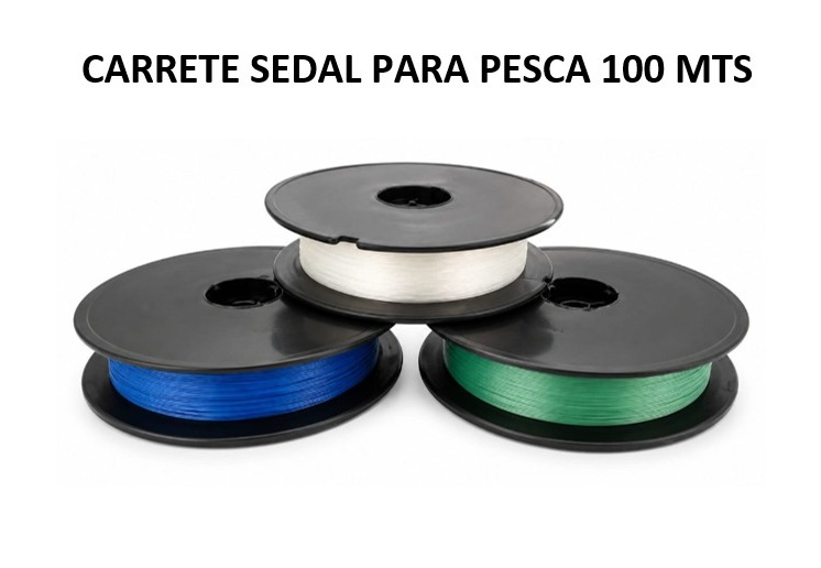 CARRETE SEDAL PARA PESCA 100 MTS