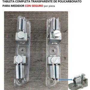 TABLETA COMPLETA TRANSPARENTE DE POLICARBONATO PARA MEDIDOR CON SEGURO TM1453